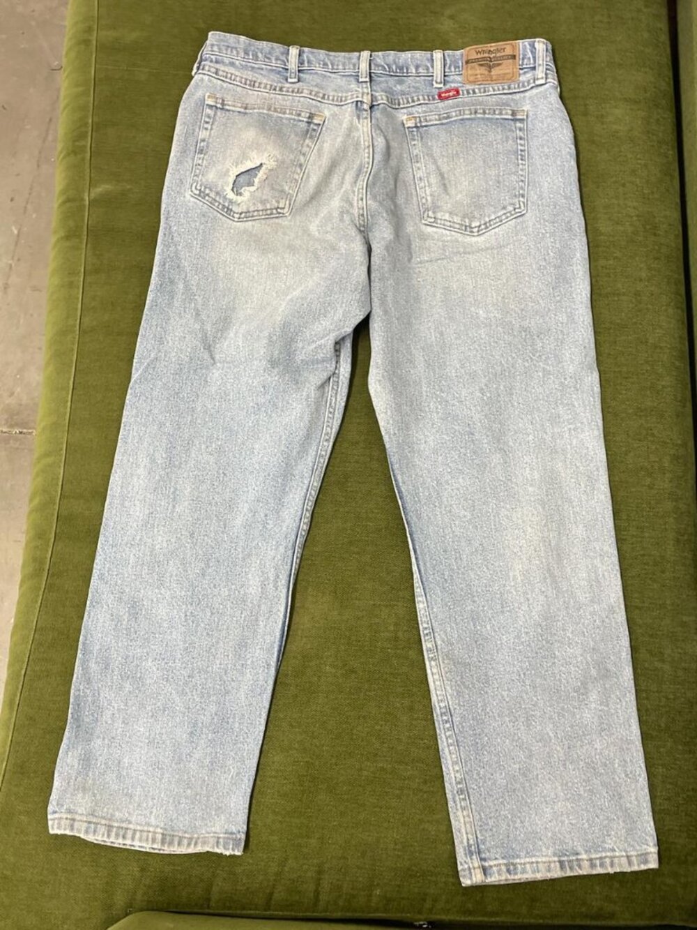 Wrangler Premium Quality Light Wash Distressed Denim